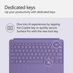 Microsoft Surface Pro 12" Keyboard Cover with Slim Pen 2, Violet (EP2-33104)