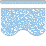 Teacher Created Resources Border Trim, 2.19" x 2.92', Composition Blue Scalloped, 12/Pack, 6 Packs/Bundle (TCR9313-6)