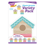 TREND Garden Birdhouses Classic Accents Variety Pack, 108/Bundle (T-10680-3)