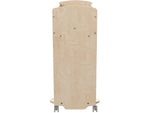 Flash Furniture Bright Beginnings Mobile 10-Section Storage Cart, 33.5"H x 31.5"W x 13"D, Brown (MK-KE24244-GG)