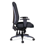 Alera Wrigley Series 24/7 High Performance High-Back Multifunction Task Chair, Up to 300 lbs., Black Seat/Back, Black Base