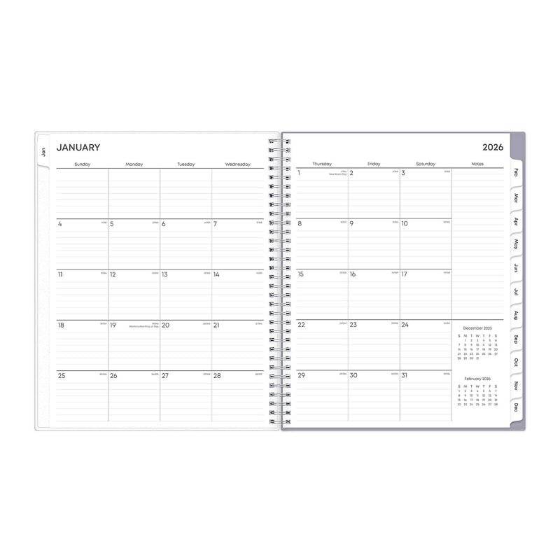 2026 Blue Sky Ru Du Flore 8.5" x 11"  Weekly & Monthly Planner, Plastic Cover, Multicolored (101602-26)