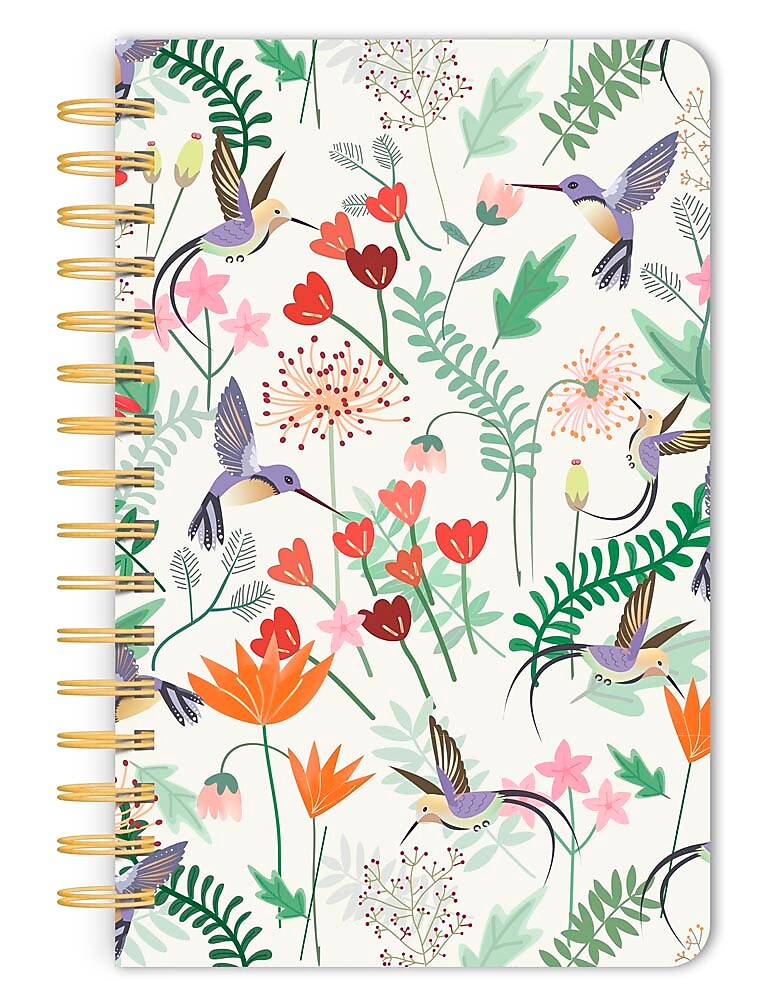 BrownTrout Hummingbirds Hardcover Journal, 5.25" x 8.25", Multicolored, 192 Pages (9798330707034)