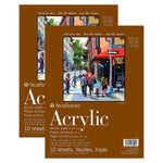 Strathmore 400 Series 9" x 12" Acrylic Pad, 10 Sheets/Pad, 2 Pads/Bundle (STTP430903-2)