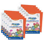 Prang 9" x 12" Construction Paper, Orange, 50 Sheets/Pack, 10 Packs/Bundle (PAC6603-10)