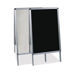 MasterVision Double Sided Magnetic Wet Erase Board, Silver Aluminum Frame, 23" x 33" (BVCDKT30505072)