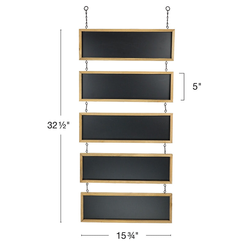 Excello Global Products Hanging 5-Piece Chalkboard Sign (EGP-HD-0289)