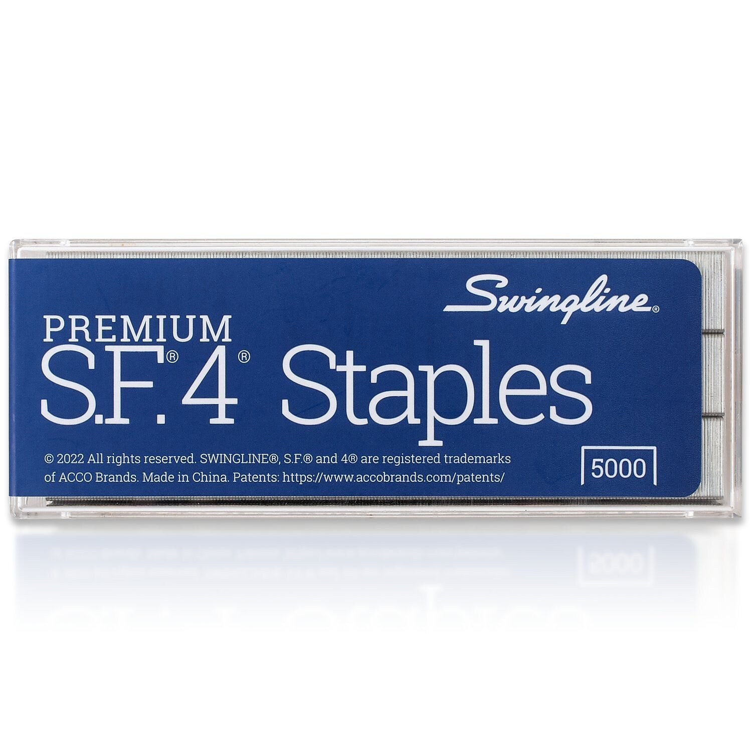 Swingline S.F. 4 Premium 1/4" Length Standard Staples, Full Strip, 5000/Box (35450)