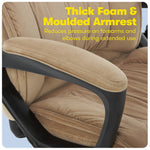 Serta Hannah I Ergonomic Microfiber Swivel Executive Chair, Light Beige (CHR200002)