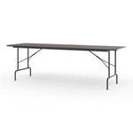 Staples 8' x 30" Wooden Heavy Duty Folding Table, Walnut (58367)