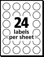 Avery Easy Peel Laser Color-Coding Labels, 3/4" Dia, Neon Orange, 1,008 Labels/Pack (5471)