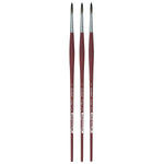 da Vinci COLLEGE Oil and Acrylic Synthetic Student Round Brush, 3 Brushes/Pack (DVXVA87308-3)