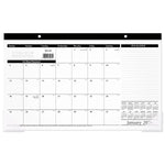 2026 AT-A-GLANCE 17.75" x 11" Monthly Desk Pad Calendar, White/Black (SK14-00-26)
