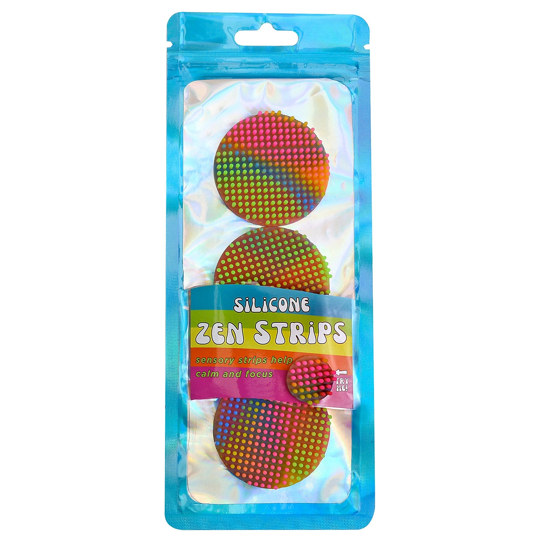 The Pencil Grip Creations Silicone Zen Dots, Multicolored, 18/Pack (TPG89706)