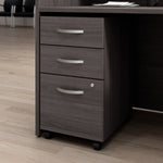 Bush Business Furniture Arrive 3 Drawer Mobile File Cabinet - Assembled, Storm Gray (ARF116SG-Z)