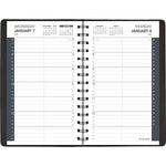 2026 AT-A-GLANCE 5" x 8" Daily Appointment Book Planner, Faux Leather Cover, Black (70-800-05-26)