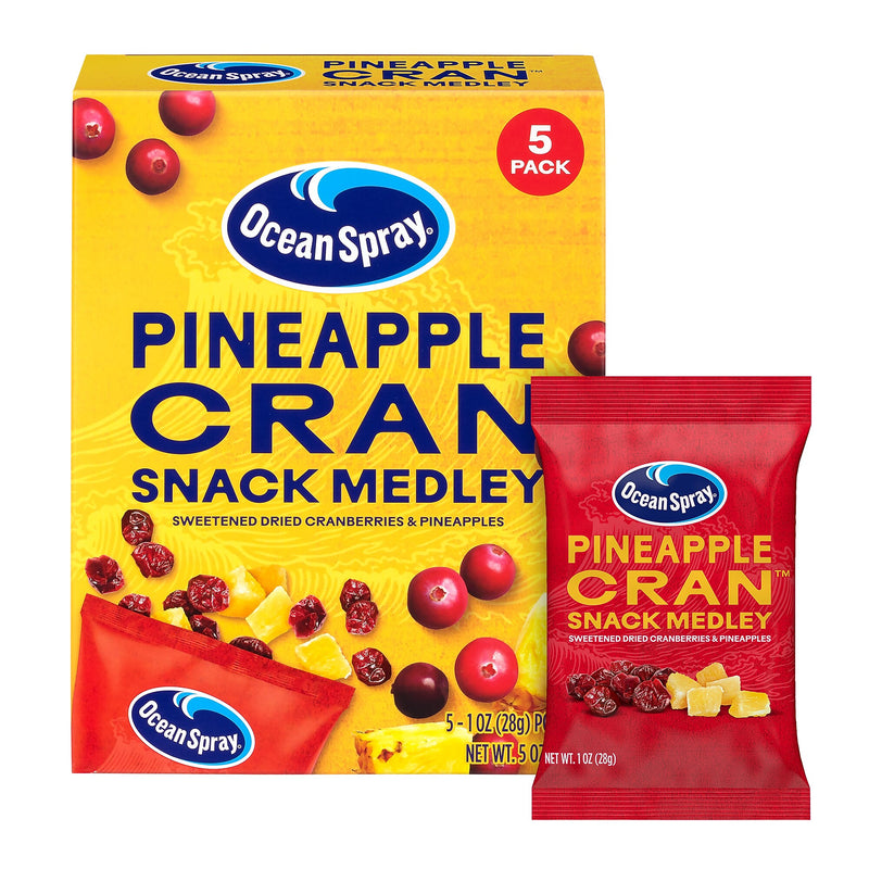 Ocean Spray Pineapple Cran Snack Medley, 1 oz, 10/Pack (307-00425)
