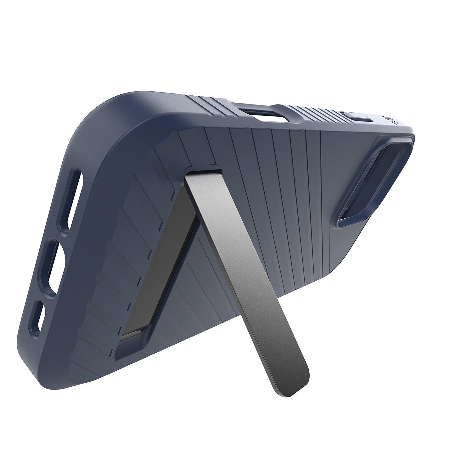 Zagg Denali Snap MagSafe Rugged Case with Kickstand for iPhone 16 Plus, Shock Absorbing, Navy Blue (702315255)