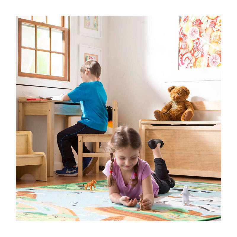 Melissa & Doug Wooden Table & Chairs, White (N/A2)