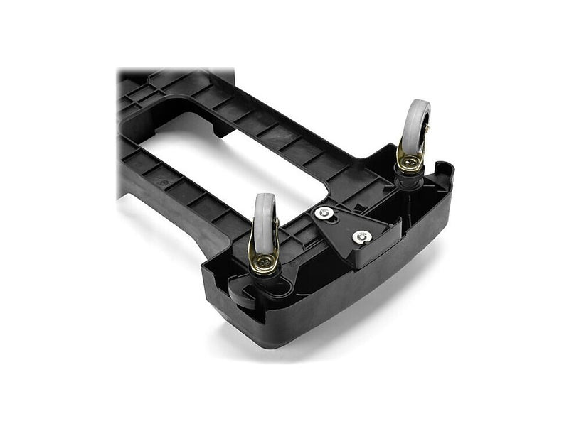 Alpine Industries Rectangular Trash Can Dolly, 200 lb. Weight Capacity, Black, 2/Pack (ALP477-DOLLY-2PK)