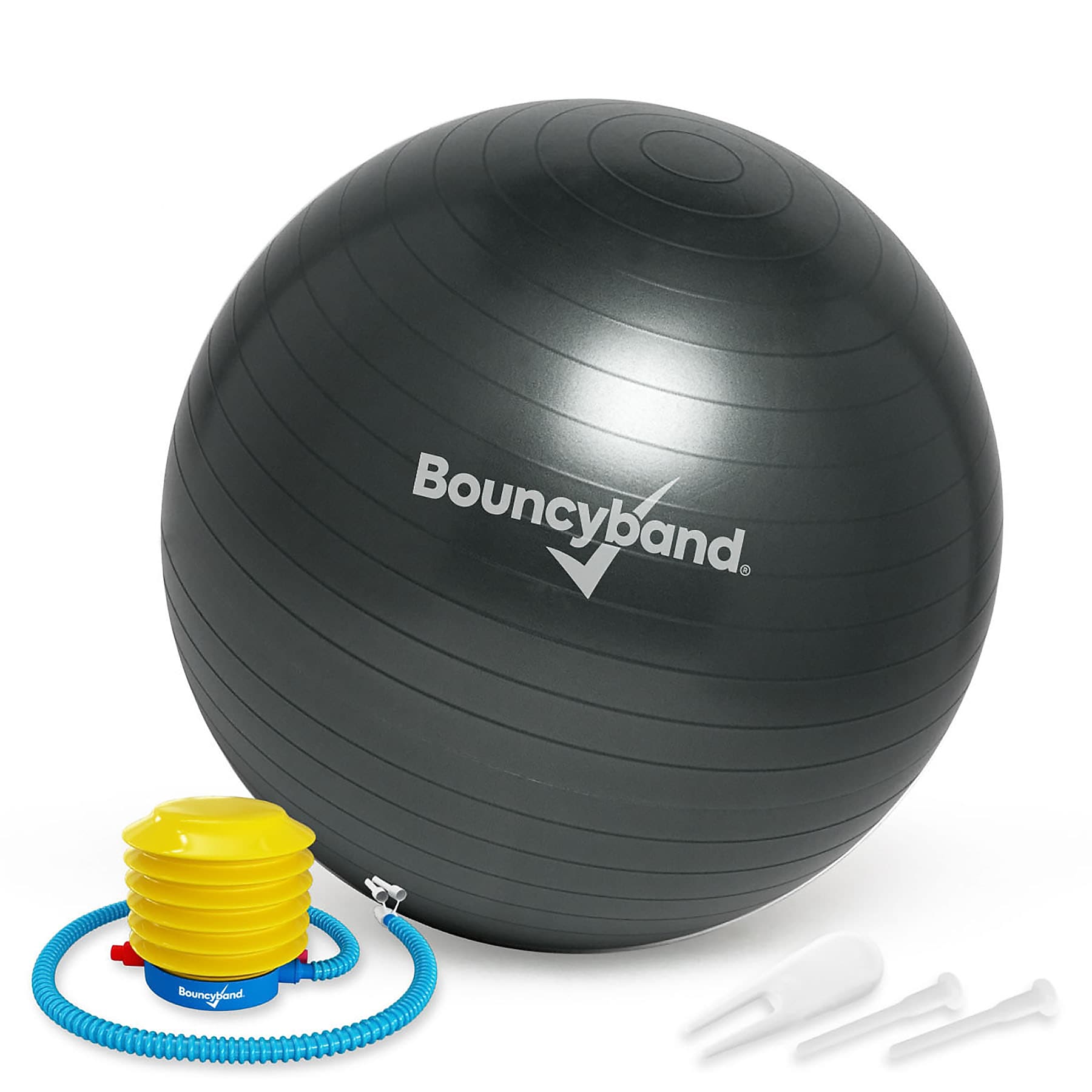 Bouncy Bands Balance Ball, 65cm, Dark Gray (BBAWBS65GY)