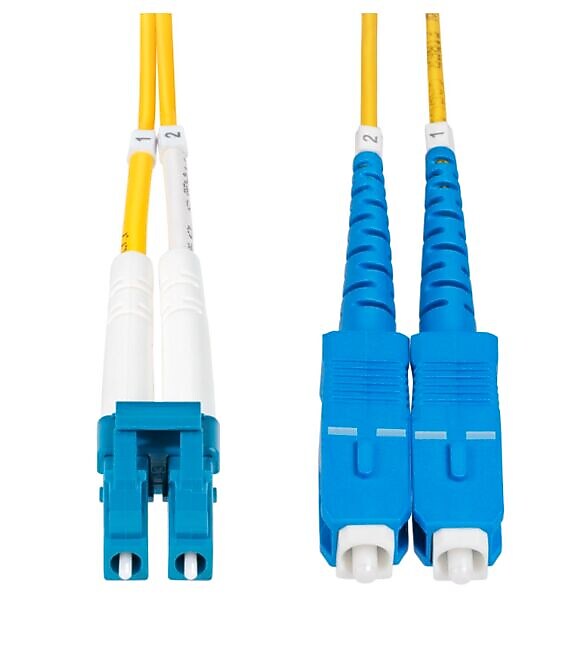 StarTech 32.8' LC Network to SC Network Networking Cable, Male, Yellow (SMLCSCOS210M)