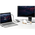 StarTech.com USB-C to HDMI/VGA/USB-A/MicroSD/SD/GbE/Audio Multiport Adapter, Male to Female, 100W PD, Mini Dock (DKT30CHVAUSP)