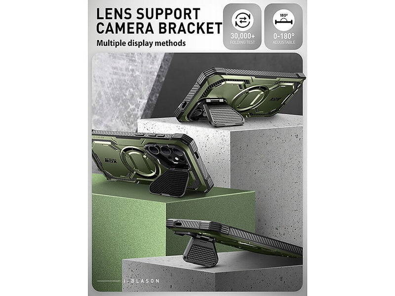 i-Blason Armorbox MagSafe Rugged Case for Samsung Galaxy S24 Ultra, Shock-Absorbing, Dark Green