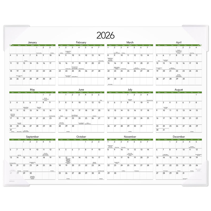 2026 AT-A-GLANCE Puppies 21.75" x 17" Monthly Desk Pad Calendar (DMD166-32-26)