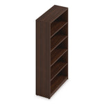 Alera Seville 65" 5-Shelf Bookcase with Adjustable Shelves, Mahogany Melamine (AE1NNN-B366514 HRG)