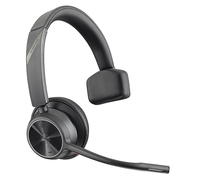 Poly Voyager 4310 Noise Canceling On-Ear Headset, Bluetooth, Black (77Y95AA)