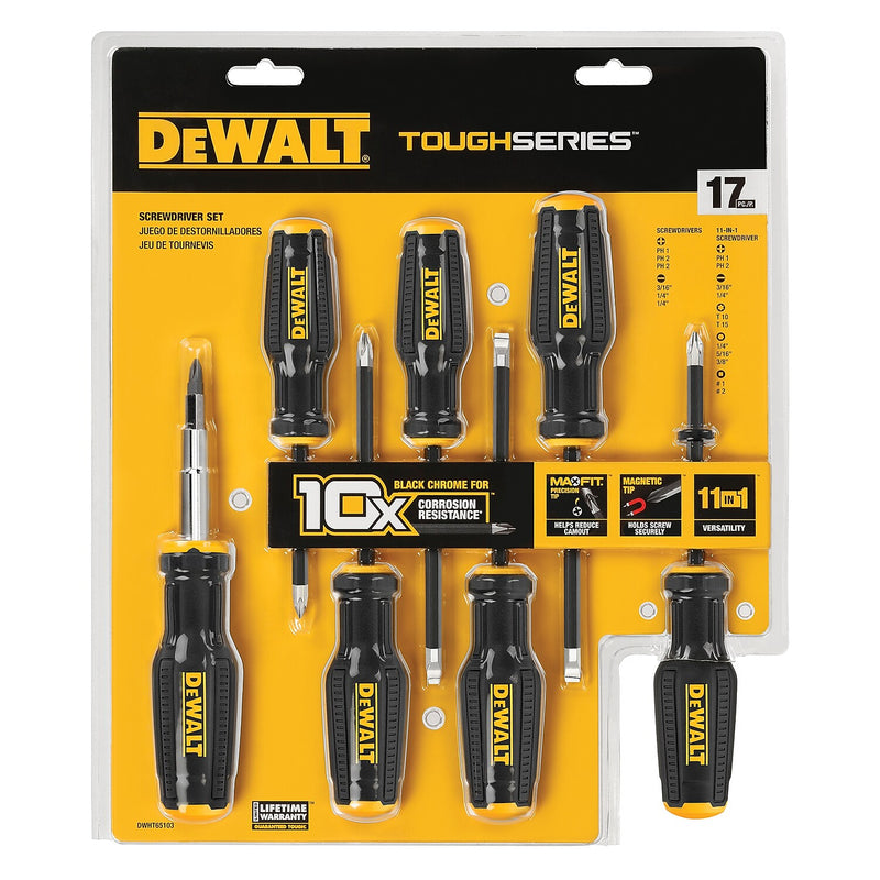 DeWalt TOUGHSERIES Screwdriver Set, 17 Pieces (DWHT65103)