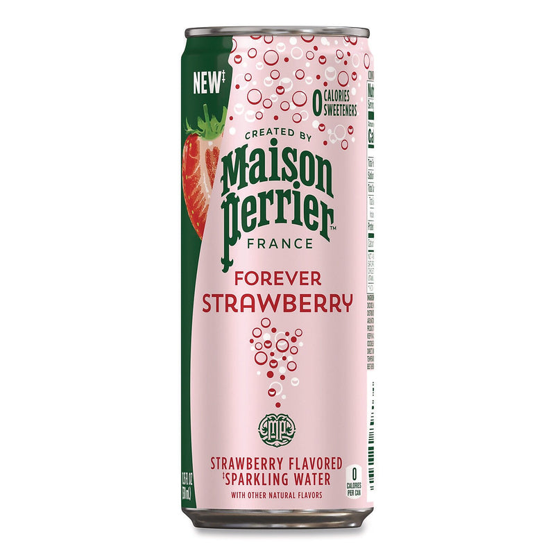 Maison Perrier Forever Strawberry Flavored Sparkling Water, 11.15 oz., 8 Cans/Box (12575227)