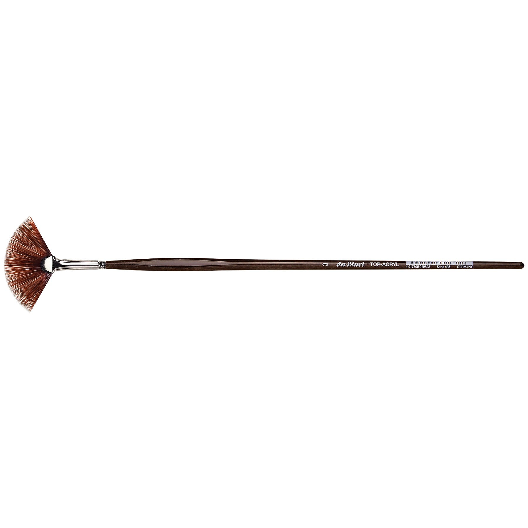 da Vinci TOP-ACRYL Oil and Acrylic Synthetic Bristle Red-Brown, Fan Brush (DVXVA4853)