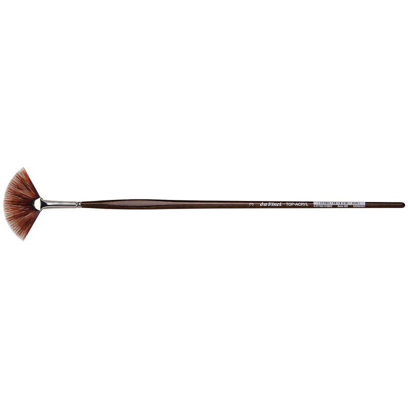 da Vinci TOP-ACRYL Oil and Acrylic Synthetic Bristle Red-Brown, Fan Brush (DVXVA4853)