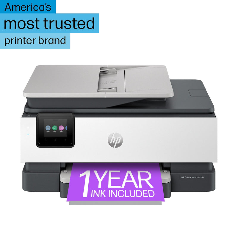HP OfficeJet Pro 8139e Wireless Color Inkjet Printer, All-In-One, Print, Scan, Copy, Fax (40Q51A#B1H)