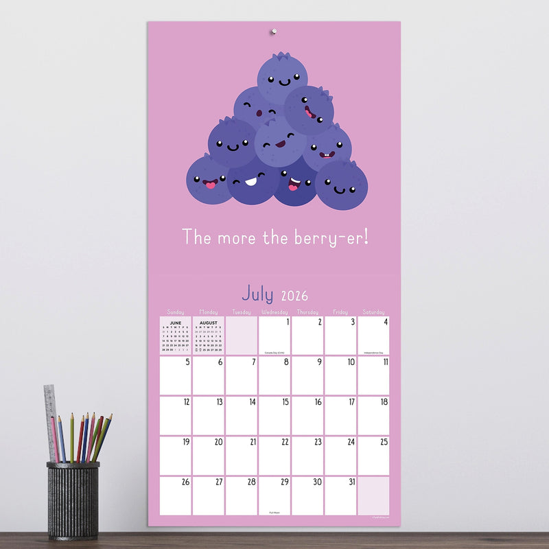 2026 TF Publishing 12" x 17" TF Publishing 12" x 12" Puns of Fun Wall Calendar 26-1117