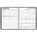 2026 AT-A-GLANCE DayMinder 7" x 8.75" Weekly Planner, Faux Leather Cover, Black (G535-00-26)
