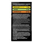 Kotex U Click Compact Super Absorbency Tampons, Plastic Applicator, 16/Box, 8 Boxes/Carton (51581)