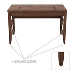 Alera Sit-to-Stand Table Desk, 47.25w x 23.63d x 29.5 to 43.75h, Modern Walnut