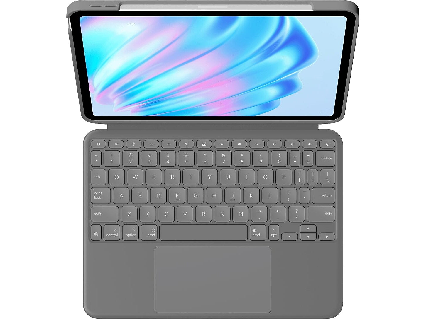 Logitech Combo Touch 11" Keyboard Case for iPad Air, Oxford Gray (920-012626)