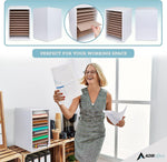 AdirOffice 500 Series 11-Compartment Literature Organizers, 10.75" x 11.75", White, 2/Pack (500-11-WHI-2PK)