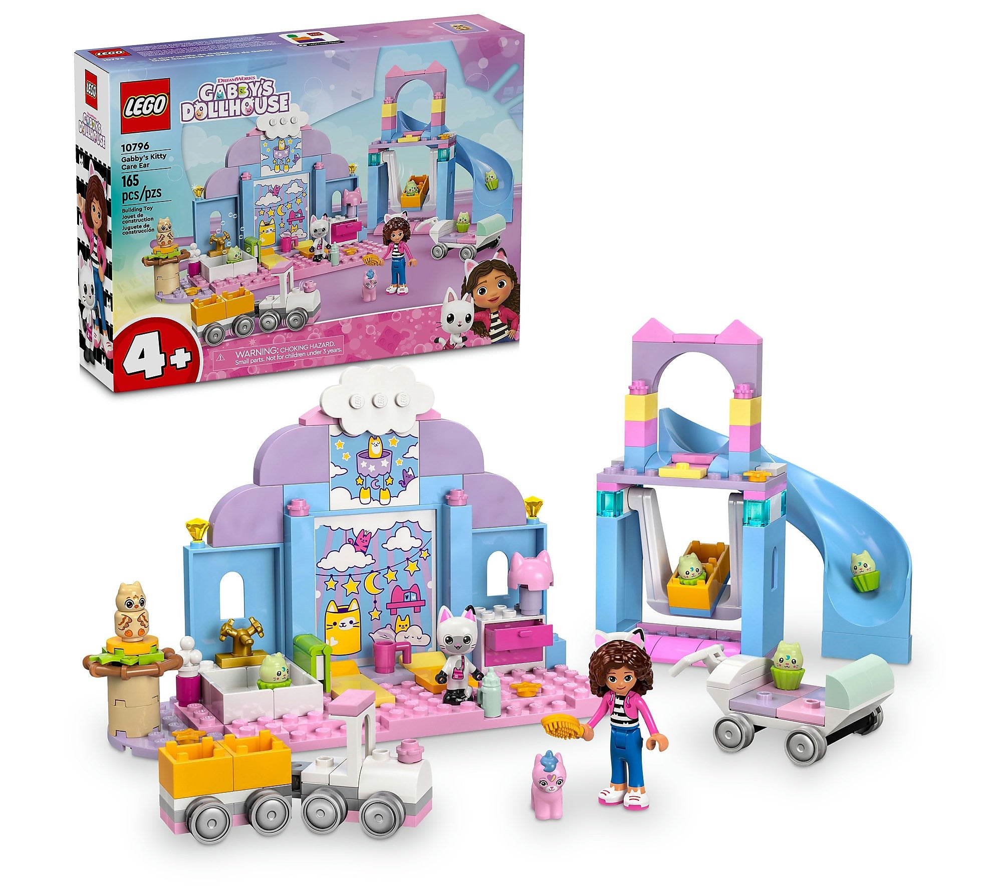 LEGO Gabbys Dollhouse Gabbys Kitty Care Ear, 165 Pieces (10796)