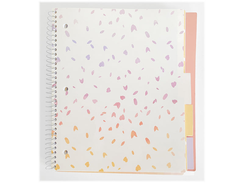 Carolina Pad Silver Lining 5-Subject Notebook, 9.75" x 11", College-Ruled, 150 Sheets, Assorted Colors (17504)