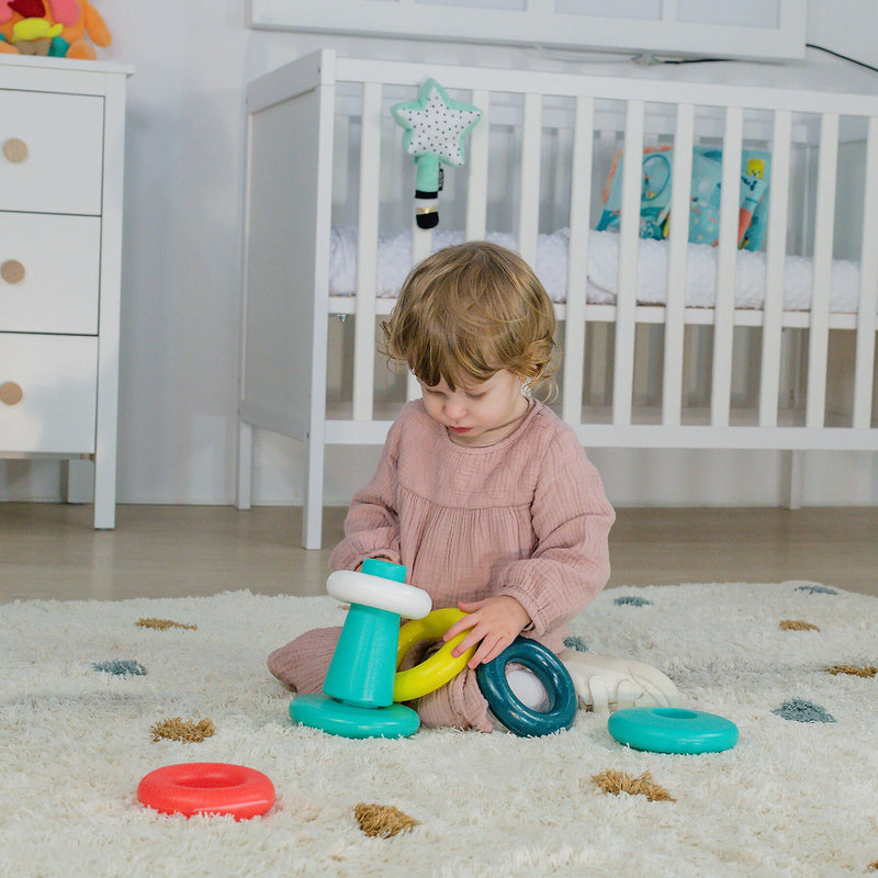 MINILAND Feel to Learn: Stack & Roll Rings, Multicolored (MLE97330)