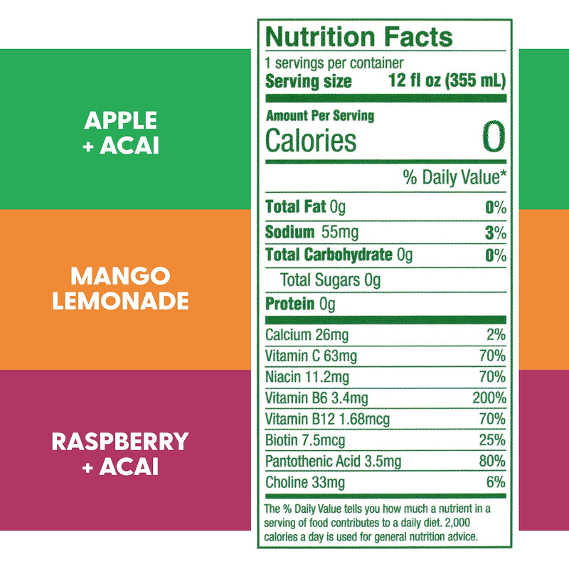 Aspire Sugar-Free Energy Drink Variety Pack, 12 oz., 15/Box (46)