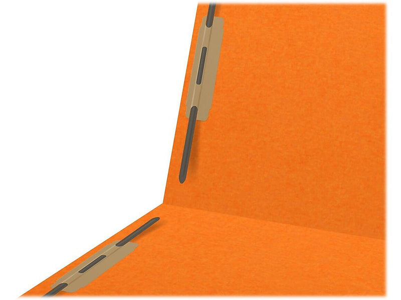 Medical Arts Press Heavy-Duty End Tab File Folder, Straight Cut, Letter-Size, Orange, 40/Box (S-09459-ORG)