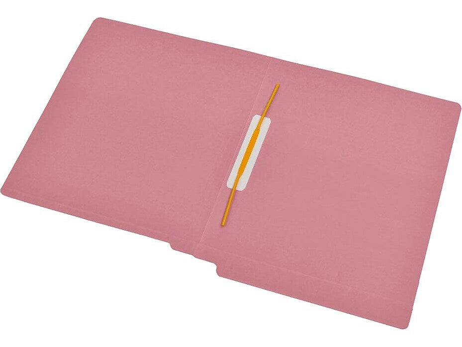 Medical Arts Press Reinforced End Tab File Folder, Straight-Cut, Letter Size, Pink, 50/Box (S-09168-PNK)