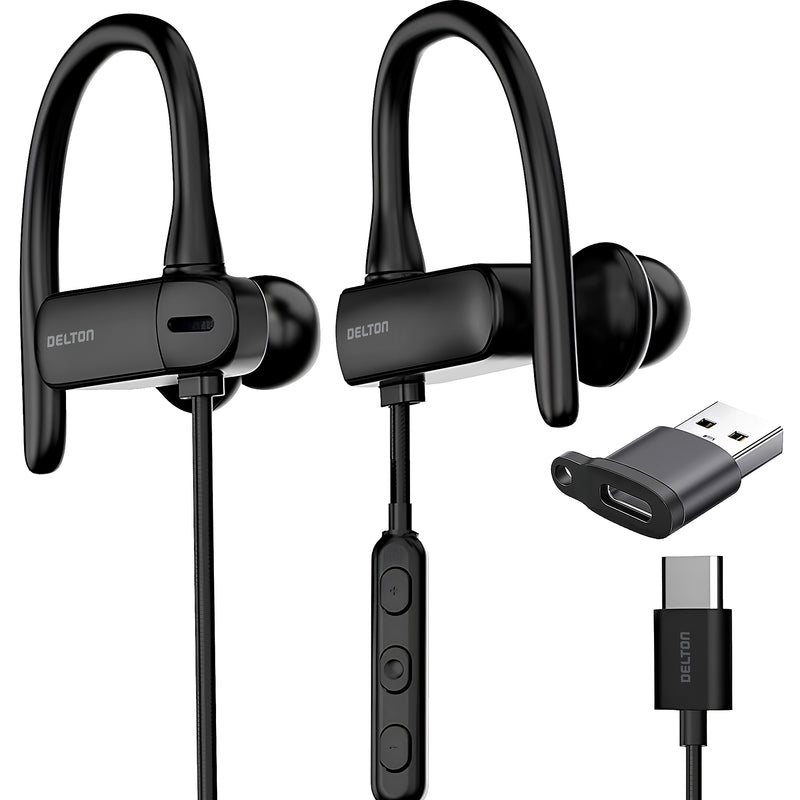Delton 24ECA Stereo Earbuds, USB Type-C (DWH24ECA)