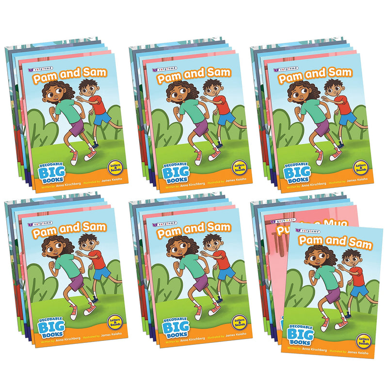 Beanstalk Books Decodable Big Books Fiction Boxed Set, 6/Set (JRLBB159)